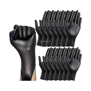 Imagem de Luvas Descartáveis pretas 20/100/200PCS Para Limpeza Doméstica De Cozi