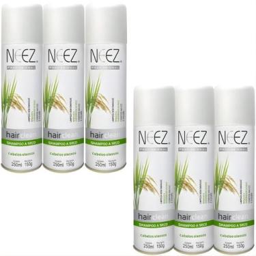 Imagem de Kit 6 Shampoo A Seco Para Cabelos Oleosos Neez Profissional Maciez Lim