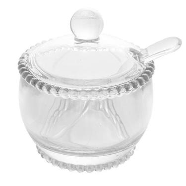 Imagem de Açucareiro de Cristal com Colher Linha Pearl Bolinha - Wolff