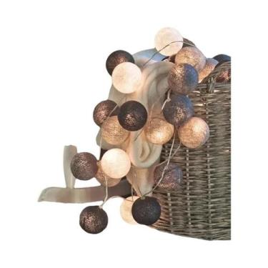 Imagem de Guirlanda De Luzes De Fada De Algodão Para Natal, Páscoa, Decoração De