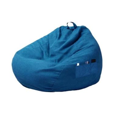 Imagem de Capa De Sofá Para Cadeira Bean Bag Macia E Confortável Com Bolsa De Ar