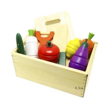 Imagem de Brinquedos De Cozinha De Madeira Montessori Para Brincadeiras De Faz D