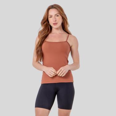 Imagem de Regata Feminina Poliamida Alças Finas Academia Blusa Feminina-Feminino
