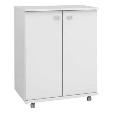 Imagem de Balcão para Cozinha com Rodízios Bl3300 Branco - Tecno Mobili
