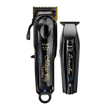 Imagem de Kit combo máquina de cortar cabelo magic clip cordless e detailer barb