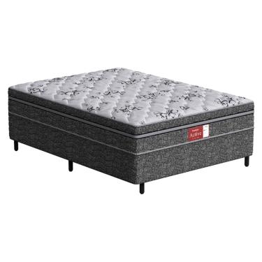 Imagem de Cama Box Conjugada Probel Espuma D28 Ortopédico Unique Active Casal 138cm