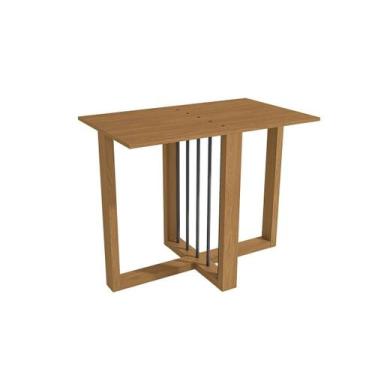 Imagem de Base Mesa de Jantar Antonela BA53 Madeirado s/ Tampo Canela - Kappesbe