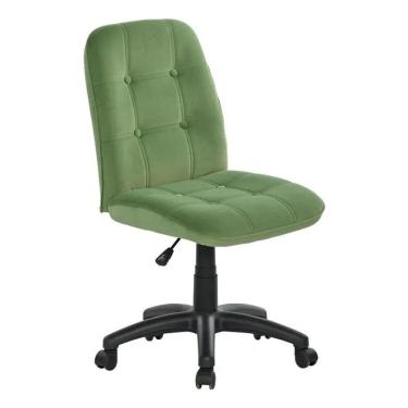 Imagem de Cadeira Office Verde Capitonet Veludo Ate 120kg - Amalfi