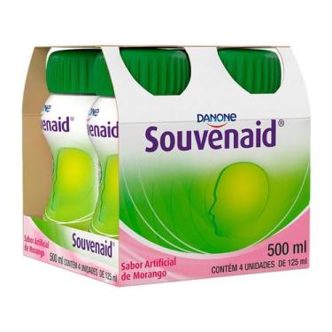 Imagem de Souvenaid Morango com 4 Unidades de 125ml cada, 125ml por unidade, Mor