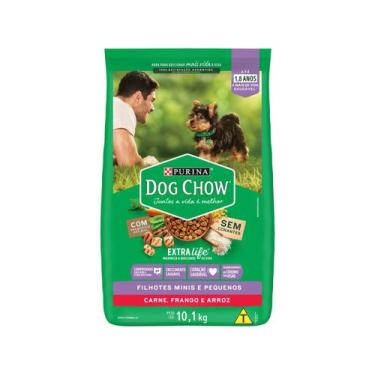 Imagem de Ração Dog Chow Filhotes de Raças Pequenas Frango e Arroz - 10,1kg - Ne