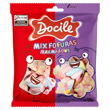 Imagem de Marshmallow Mix Fofuras MaxMallows Docile 135g Sem Glúten