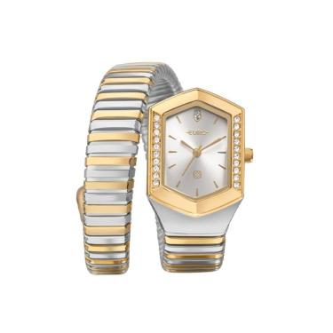 Imagem de Relógio Euro Feminino Ref: Eu2035zbn/5k Bracelete Serpentes Bicolor