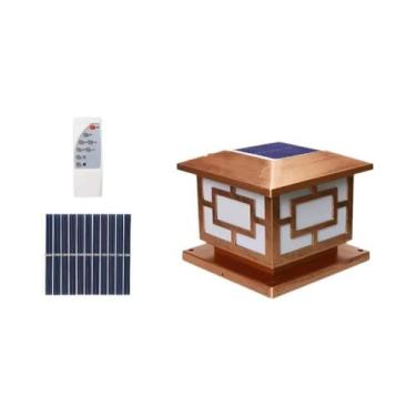 Imagem de Luminária Solar LED À Prova d'Água Com Controle Remoto E Temporizador 
