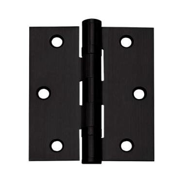 Imagem de Dobradiça Inox P Porta C/ Rolamento 3½x3 Preta - 1 Unidade - Única