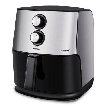 Imagem de Air Fryer Fritadeira 6,5 L Amvox ARF 1565 1500W Inox Fritadeira Sem Óleo Tamanho Família 110V