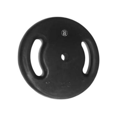 Imagem de Anilha de Ferro Fundido Injetada Alça Lateral 20,0Kg - ANILHAS FITNESS