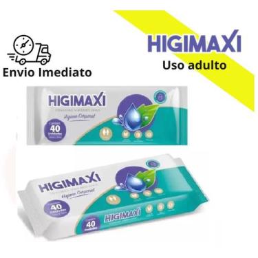 Imagem de Toalhas Umedecidas Adulto Higiene Corporal Higimaxi