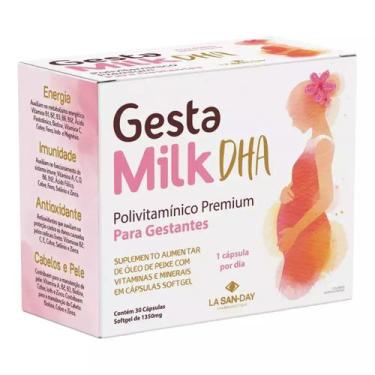 Imagem de Gestamilk DHA 30 Cápsulas Vitaminas Essenciais - La San Day - LA SAN-D