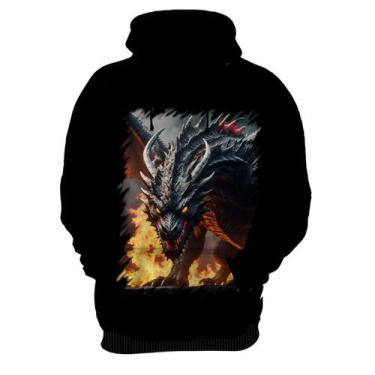 Imagem de Blusa de Frio Dragão Dragon Chamas Infernal Fogo 7 - Kasubeck Store®, 