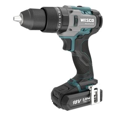 Imagem de Furadeira De Impacto Pro 18v 2 Baterias E Maleta - Wesco Preto