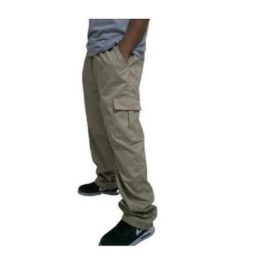 Imagem de calça cargo sarja skate preta sarja - MJ