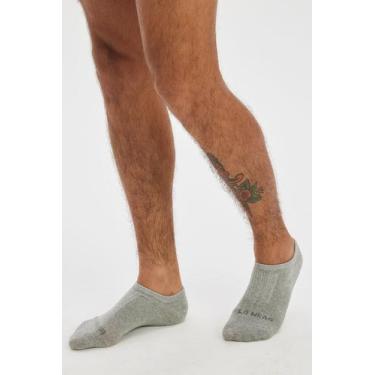 Imagem de Kit 3 Pares de Meias Masculinas Invisíveis Algodão Polo Wear Branco, S