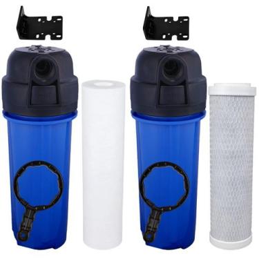 Imagem de Filtro Caixa Dágua 1 Polipropileno 1 Carvão Ativado Completo - Royal B