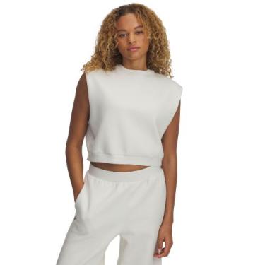 Imagem de Regata Sportstyle Under Armour Unstoppable Fleece Feminina, Bege, M