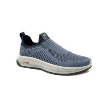 Imagem de Tênis Masculino Ferricelli Knit Etron 60805 Azul-Masculino