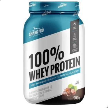 Imagem de 100% Whey Protein Concentrado 900g Shark Pro, Avelã