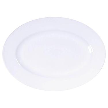 Imagem de Travessa Oval Baixela de Porcelana Tramontina 40x29cm Prato de Servir 