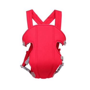 Imagem de Baby Bag Bolsa Canguru Suporta Até 12Kg Respirável Vermelho - Cw