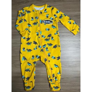 Imagem de Macacão para Bebês Dinossauro Surfista Vira Pé Masculino - Happy Place