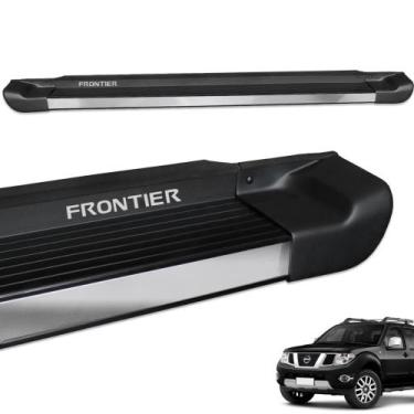 Imagem de Estribo Lateral Frontier 2008 a 2016 Preto Fosco Personalizado - Gtnox