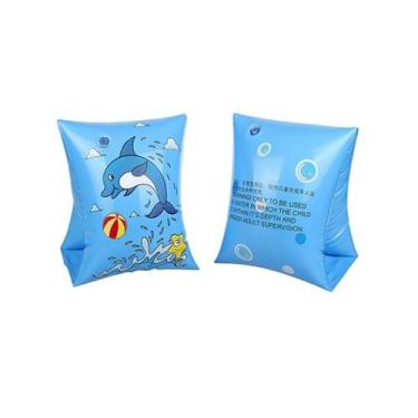 Imagem de Boia de braço infantil maxsol desenhos fundo do mar, Azul