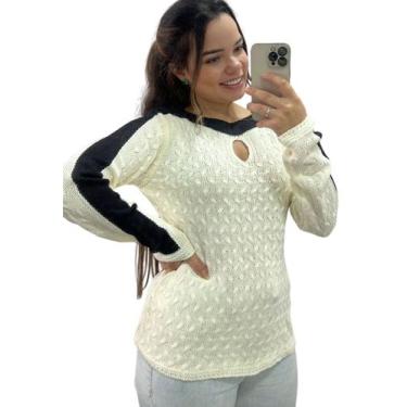 Imagem de Blusa Feminina Manga Longa - Penelope joy, Creme, Único, Feminino