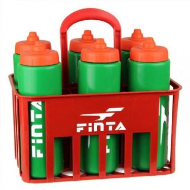 Imagem de Kit Cesta C/6 Squeeze 1L Válvula Automática + Suporte Finta