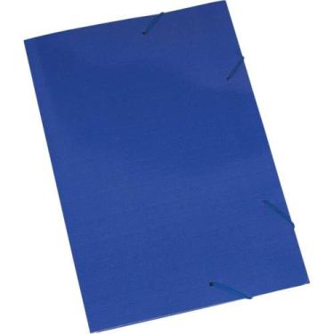 Imagem de Pasta ABA Elastica Papel Oficio Azul PCT.C/20 (7897478423782) - Polyca