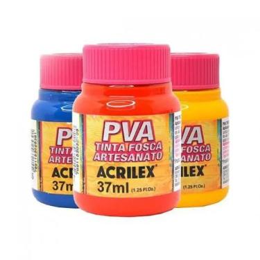 Imagem de Kit com 26 tintas pva 37 ml - ACRILEX