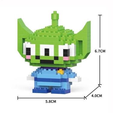 Imagem de Brinquedo Blocos de Montar Infantil Brinquedo Educativo Animais De Bri