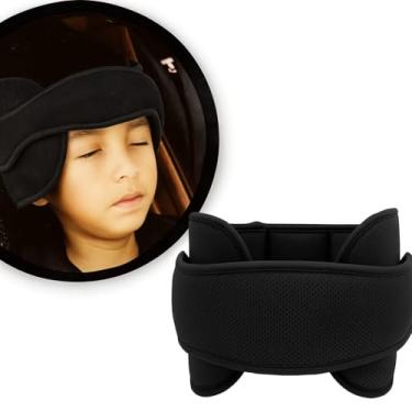 Imagem de Suporte Apoio De Cabeça Protetor Infantil Carro Cadeirinha Preto