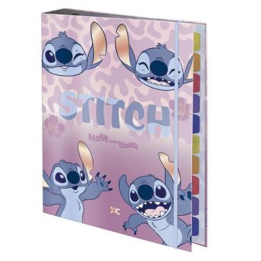 Imagem de Fichário Com Elástico Stitch Universitário - Dac