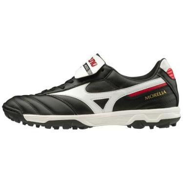 Imagem de Chuteira society mizuno morelia ii pro as masculina, Preto e branco, 4