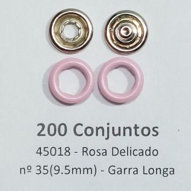 Imagem de Botões de Pressão Nº 35 Colorido Latão Tic-Tac Sortidos Rosa Delicado 