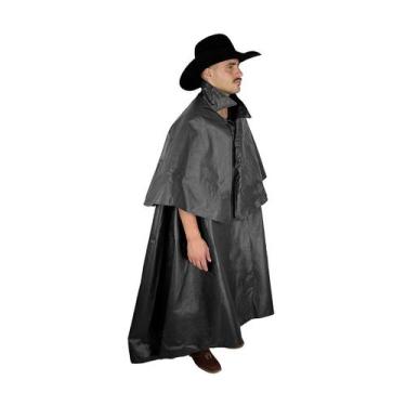 Imagem de Capa de chuva com poncho para cavaleiro SV61002 - Preta - Selaria Vert