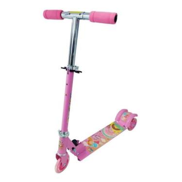 Imagem de Patinete veloz 3 rodas com Luz Art Brink Rosa