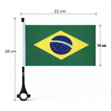 Imagem de Bandeira Do Brasil Com Haste Grande - SEM MARCA