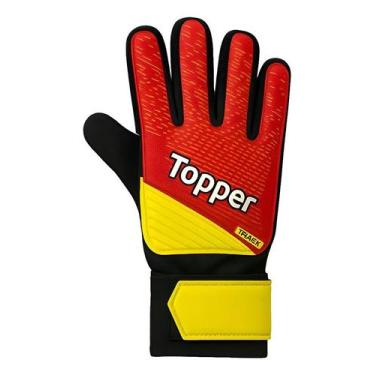 Imagem de Luva Futebol Topper Goleiro Infantil, Laranja, 06