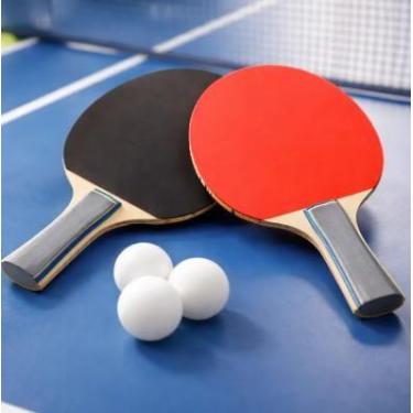 Imagem de Kit Ping Pong 2 Raquetes E 3 Bolas - Dm Toys