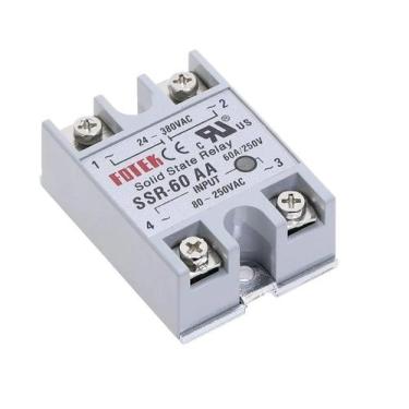 Imagem de Relé de Estado Sólido SSR-60AA para Corrente Alternada - 60A - OEM